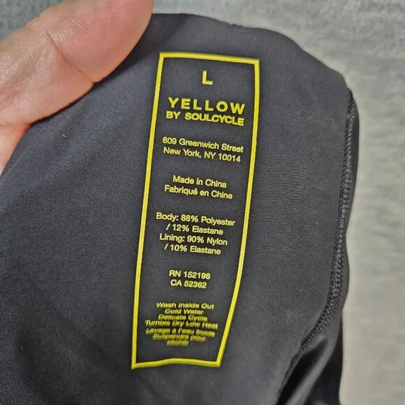 Yellow By Soulcycle Men's Black/Red Lined Pockets Workout short Size L - Picture 5 of 9